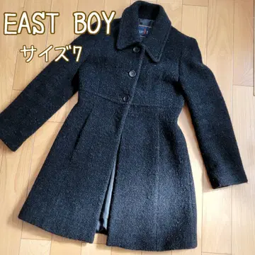 여성용 7호 EAST BOY 울 코트 블랙