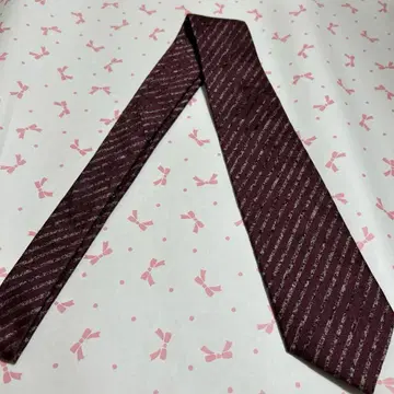 새상품 EMPORIO ARMANI 비즈니스 넥타이 와인 (4018)