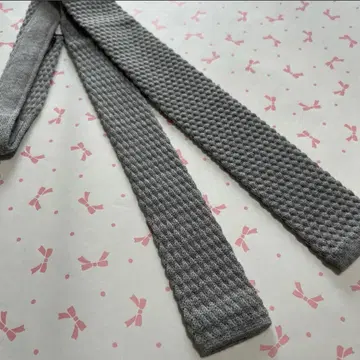 새상품 EMPORIO ARMANI 넥타이 니트 타이 그레이 (5512)