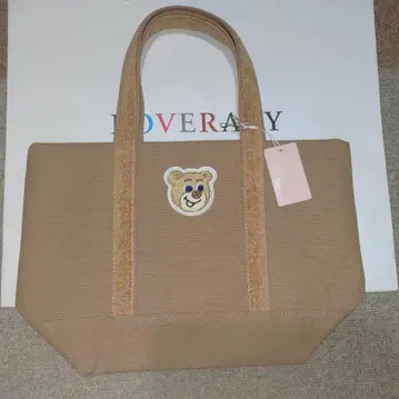 페이러 러브러리 올드 테디 와펜 토트백 베이지 스몰