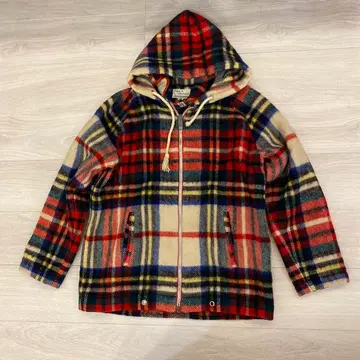 MADE IN URUGUAY 우루과이 제 체크 무늬 자켓 블루종