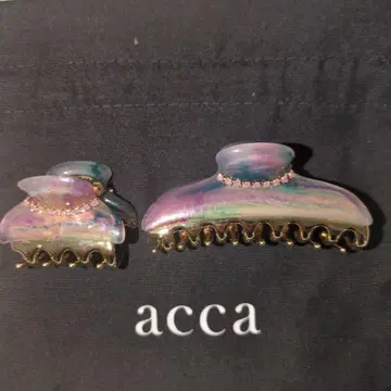 acca 헤어 클립 2개 세트