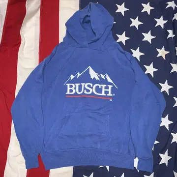 70s 80s 빈티지 BUSCH 후드티 맥주 기업