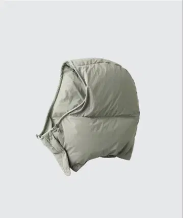 UNIQLO 나일론 후디드 넥워머 그레이