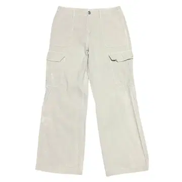 ZARA 유로 카고 팬츠 W32 라이트 베이지 코튼 cq71