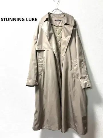 STUNNING LURE 트렌치코트 퀼팅 라이너 포함