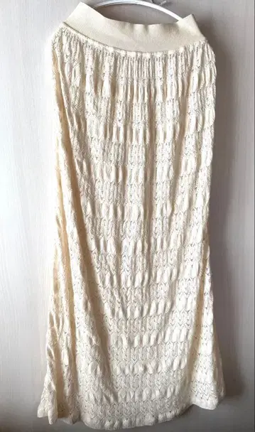 프리스틴 pristine 아이보리 레이스 롱 스커트