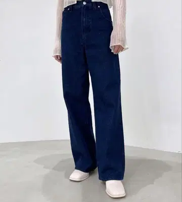 Heather 베이직 루즈 스트레이트 데님
