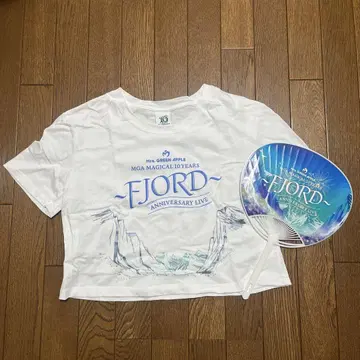 Mrs. GREEN APPLE FJORD 티셔츠 크롭 부채 포함
