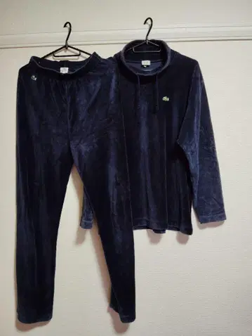 Lacoste 네이비 벨로아 셋업