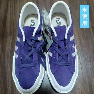 새상품 CONVERSE STAR & BARS SUEDE 퍼플 보라색