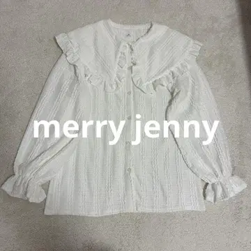 merry jenny 메리제니 빅 칼라 블라우스 긴팔