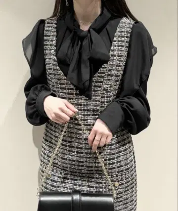 SNIDEL 긴팔 블라우스 + 살로펫 스커트 세트