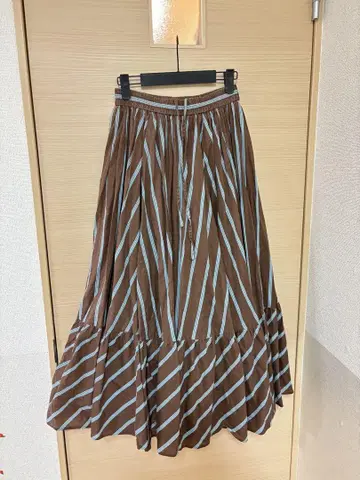 유나이티드 애로우즈 코튼 개더 롱 스커트