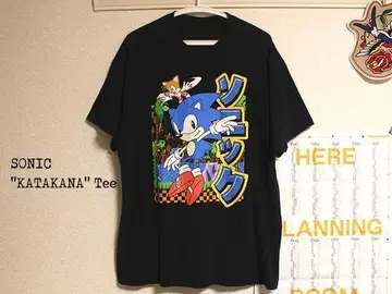 초추천 [SONIC 소닉] 카타카나! 티셔츠 XL 사이즈