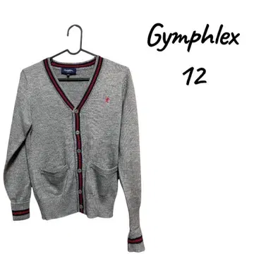 [ 새상품급 ] Gymphlex 가디건 사이즈 12 그레이 M-L 상당