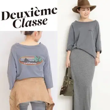 컨디션 최상 Deuxieme Classe 래글런 백 프린트 T셔츠
