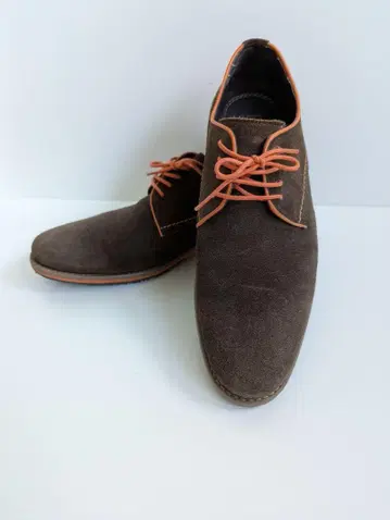 ELLE HOMME 브라운 스웨이드 드레스 슈즈 25.5cm
