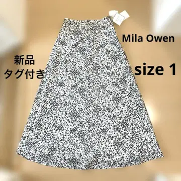 [ 택 포함 ] Mila Owen 미라 오웬 꽃무늬 롱 스커트
