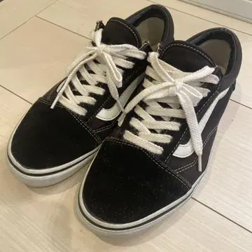 Vans 블랙 스웨이드 스니커즈 반스 올드스쿨