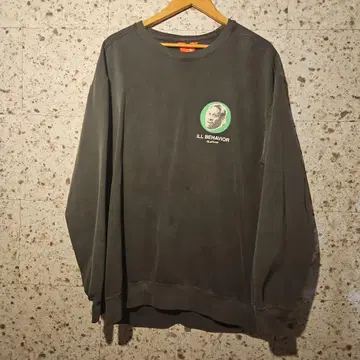 FLATLUX 그레이 맨투맨