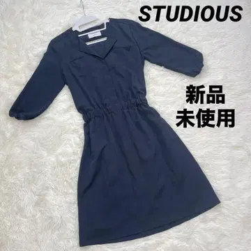 새상품 STUDIOUS 스테이디오스 원피스 A라인 노카라 셔츠