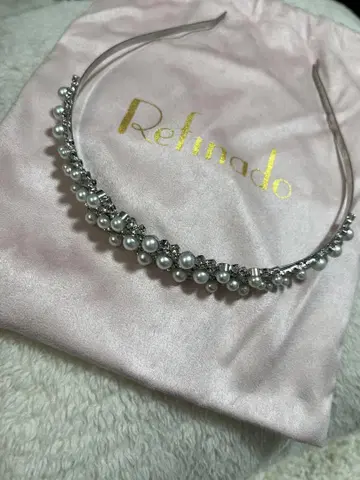 Refinado 펄 크리스탈 티아라 웨딩 머리띠