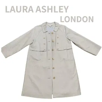LAURA ASHLEY 로라 애슐리 롱 코트 베이지 레어 안감