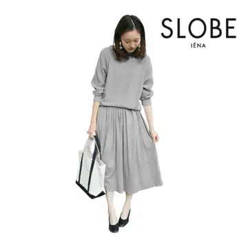 SLOBE IENA  니트 x 니트 플리츠 스커트 셋업