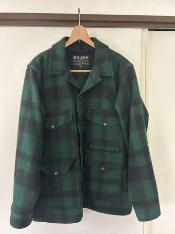 FILSON 매키노 크루 M 그린 블랙 체크