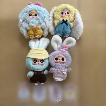베이비 쓰리 마카롱 봉제 인형 4개 세트