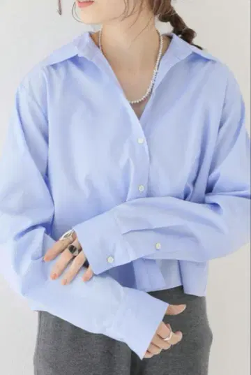 2023 플라주 숏 셔츠 블루 파랑