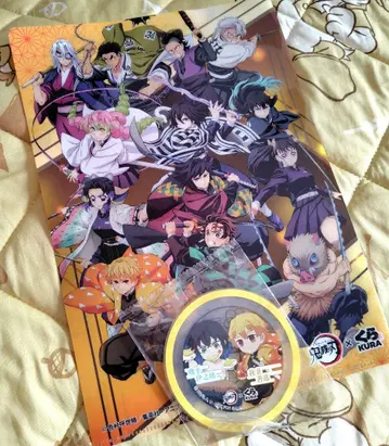 쿠라스시 귀멸의 칼날 클리어 파일 코스터 세트