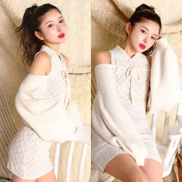 다리치 아메스리 샤기 니트 앙상블