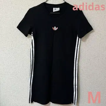 adidas 아디다스 T셔츠 라인 원피스 블랙 M 사이즈