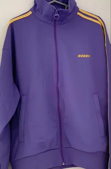 NERDY 저지 상의(겉옷) 퍼플
