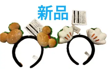 새상품 디즈니 머리띠 2개 세트 팝콘 햄버거