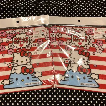 2장 세트 키티 미니 타월 후지산과 kitty Sanrio 일본제