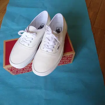 VANS 반스 오센틱 프리미엄 가죽 화이트 26.5