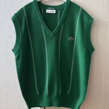 새상품 BEMSBOY LACOSTE 콜라보 V넥 베스트 36