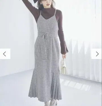 dazzlin 랜덤 패턴 레이어드 원피스