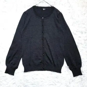 [ 도쿄 스타일 ] 가디건 M 프릴 장식 퍼프 슬리브 겉옷 깔끔함