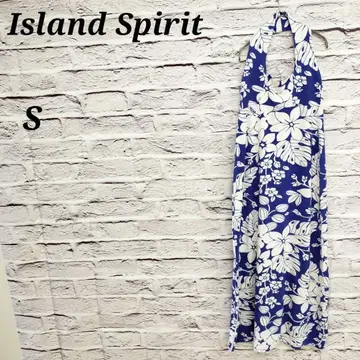 Island Spirit [ S ] 홀더넥 원피스 보태니컬 무늬