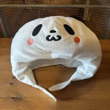 라쿠텐 팬더 얼굴 봉제 인형 모자