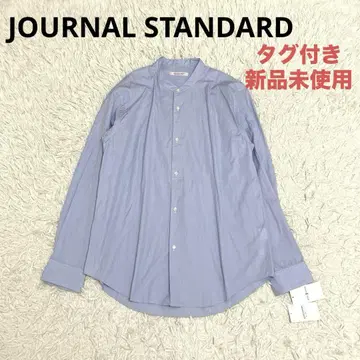 택 포함 새상품 저널 스탠다드 밴드 카라 코튼 셔츠 블라우스