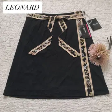 택 포함 새상품 레오나르 캉캉 소재 랩스커트