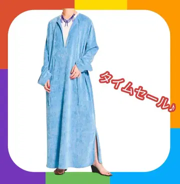 타임세일 CITYSHOP VELVETEEN KAFTAN DRESS