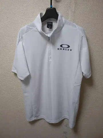 OAKLEY 하프 지퍼 모크넥 화이트 XL