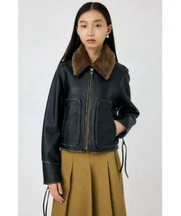 LEATHER FLIGHT 자켓 moussy