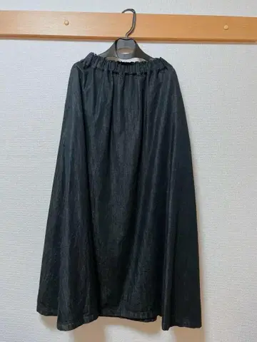 SETTO 롱 데님 스커트